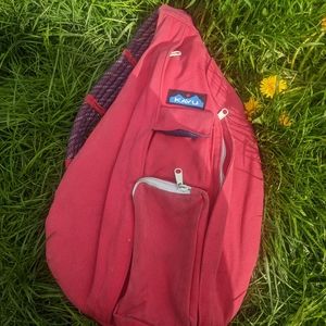Kavu Sling Backpack Pink Canvas